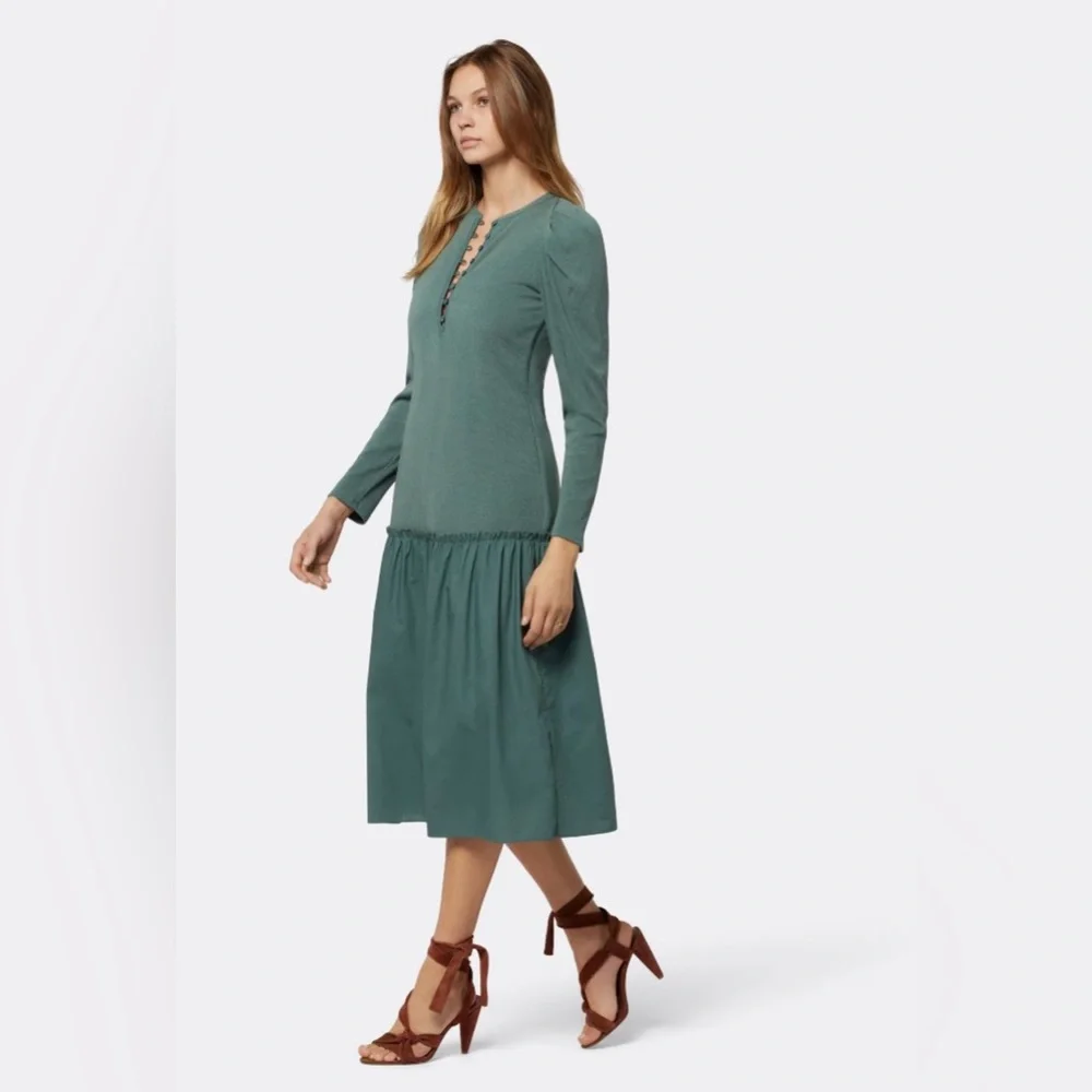 Soft Joie Nova Midi Dress, silver pine. Size M - Picture 3 of 10